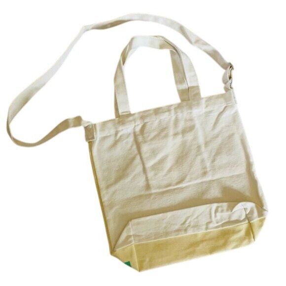 Summer Sunset Canvas Beach Tote FabFitFun Shoulder Bag Foldable Travel Shopping - Picture 3 of 12